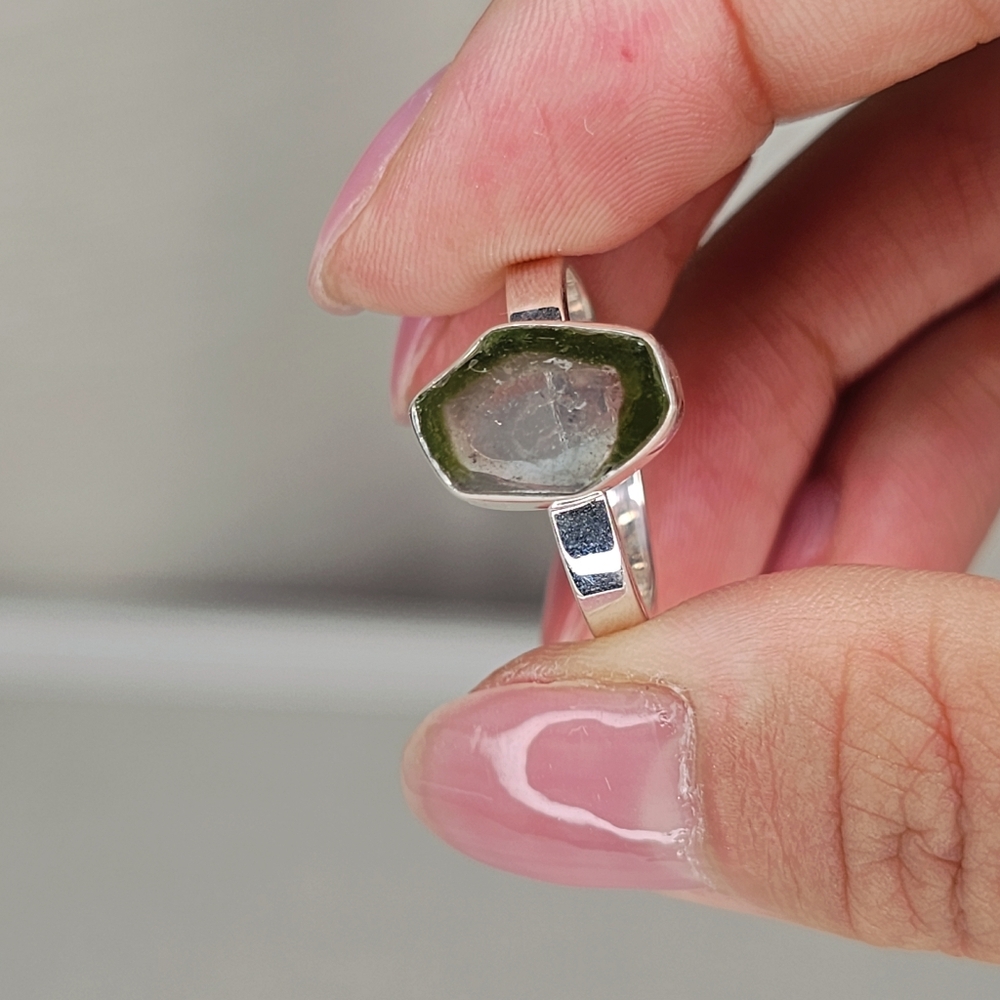 Real Tourmaline Ring Size 8.5
